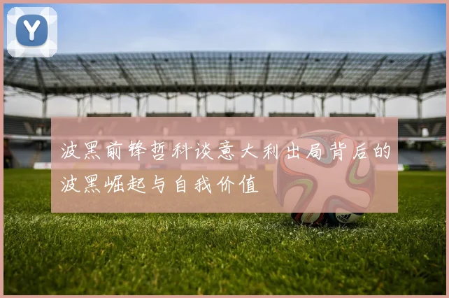 波黑前锋哲科谈意大利出局背后的波黑崛起与自我价值